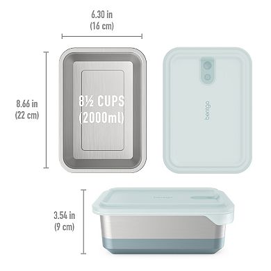 Bentgo Microsteel Heat & Eat Family-Size Food Container