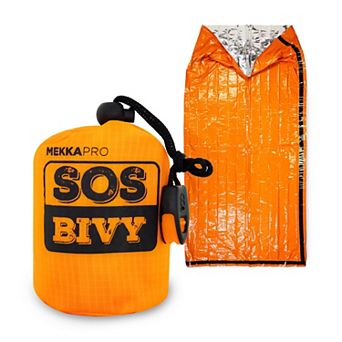 Mekkapro Sos Emergency Thermal Bivy Sleeping Bag With Survival Whistle, Survival Bivvy Sack