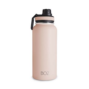 Boz Stainless Steel Water Bottle Xl (1l / 32oz) Wide Mouth Double Wall Insulated - Pink Blush