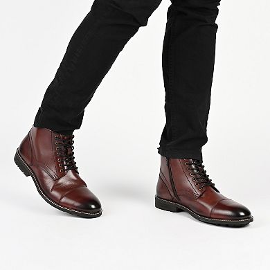 Thomas & Vine Avrum Cap Toe Men's Leather Ankle Boots