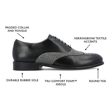 Thomas & Vine Denzell Wingtip Men's Oxford Dress Shoes
