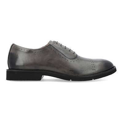 Thomas & Vine Mens Morey Genuine Leather Oxfords Dress Shoes Sz 11 Gray Thomas & Vine Mens Morey Lace-up Round Toe Oxford - Walmart.com main image 4