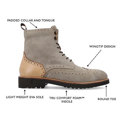 Thomas & Vine Welch Wingtip Men's Leather Ankle Boot