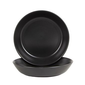 10 Strawberry Street Double Line 2 pc Dinner Bowl Set