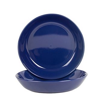 10 Strawberry Street Double Line 2 pc Dinner Bowl Set