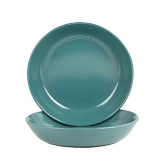 10 Strawberry Street Double Line 2 pc Dinner Bowl Set