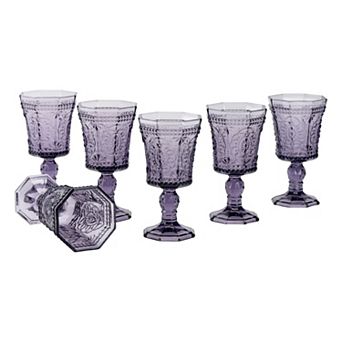 10 Strawberry Street Vatican 6 pc Red Wine Glass Set
