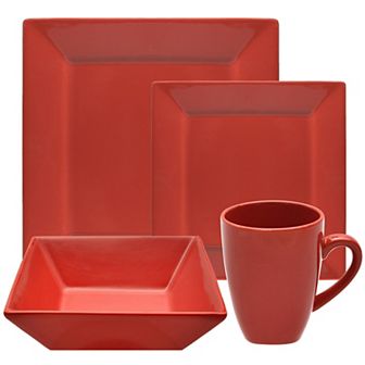 10 Strawberry Street Nova Square 16 pc Dinnerware Set