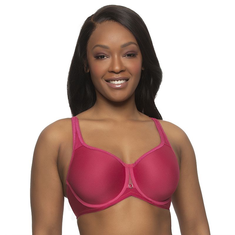 Paramour by Felina Celestial Breathable Full Coverage Contour Bra 135160, Women's, Size: 40 C, Sangria