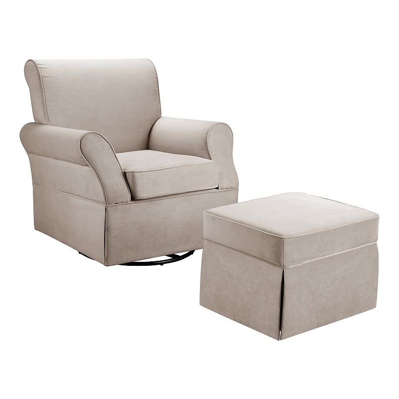 61645005 Baby Relax Kelyan Swivel Glider Chair & Ottoman Se sku 61645005