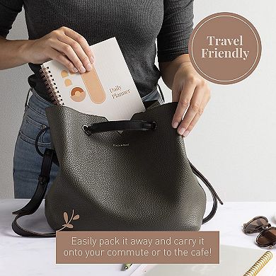 Rileys To Do List Spiral Notebook, Undated Daily Planner - 8 X 6 - Inches, Task Checklist Planner