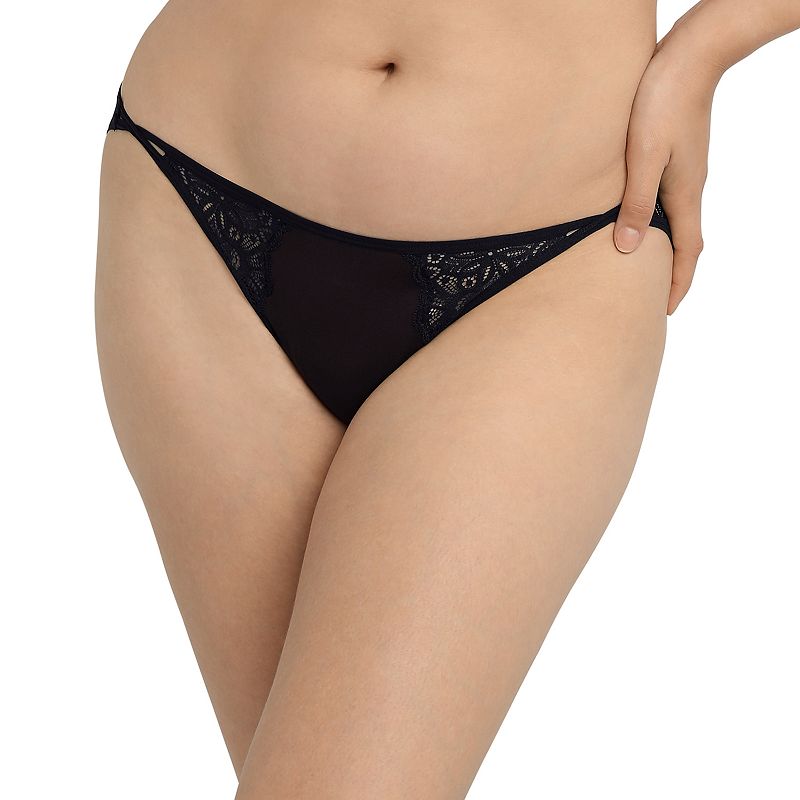 Womens Maidenform Pure Comfort String Bikini Panty DMECBK, Size: Small, Ox