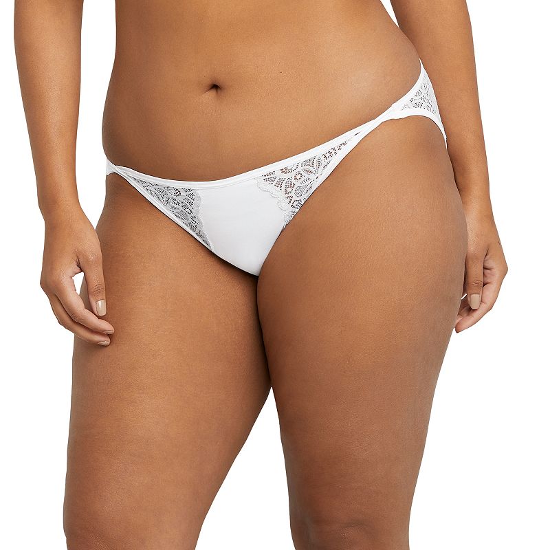 Womens Maidenform Pure Comfort String Bikini Panty DMECBK, Size: Small, Wh