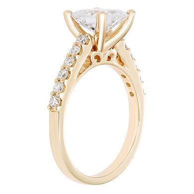 Evergreen Diamonds 14k Gold 1 3/8 Carat T.W. IGL Certified Princess Cut Lab-Grown Diamond Ring