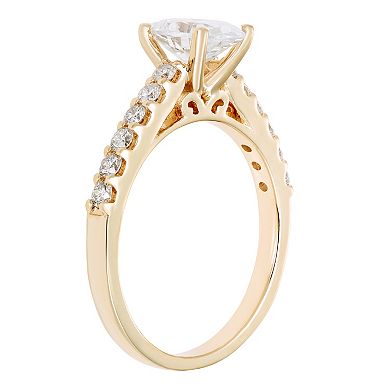 Evergreen Diamonds 14k Gold 1 3/8 Carat T.W. IGL Certified Oval Lab-Grown Diamond Ring