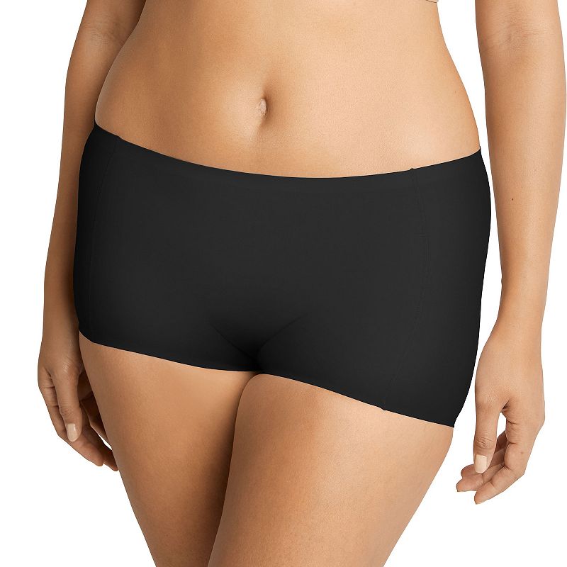 Women's Bali® Comfort Revolution® Soft Touch Boyshort Panty DFSTBS, Size: 5, Black