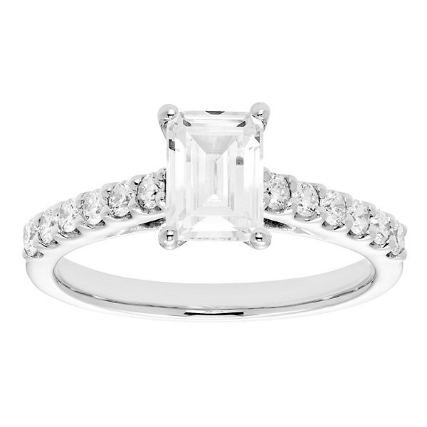 Evergreen Diamonds 14k White Gold 1 3/8 Carat T.W. IGL Certified ...