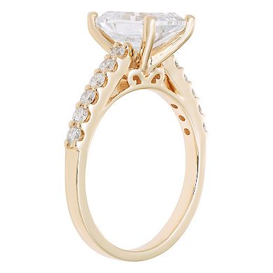Evergreen Diamonds 14k Gold 2 3/8 Carat T.W. IGL Certified Emerald Cut Lab-Grown Diamond Ring