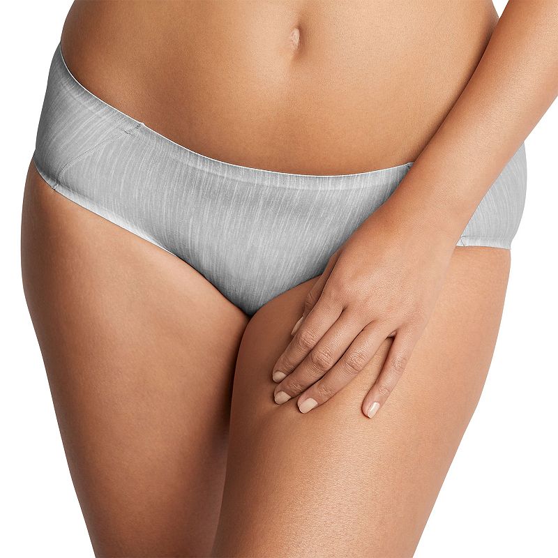 Women's Bali® Comfort Revolution® Soft Touch Hipster Panty DFSTHP, Size: 9, Crystal Grey Grey