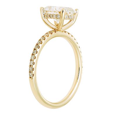 Evergreen Diamonds 14k Gold 2 3/8 Carat T.W. IGL Certified Oval Lab-Grown Diamond Hidden Halo Ring
