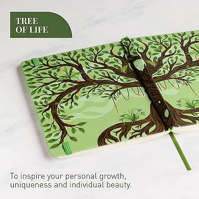 Rileys Drawing Book Tree Of Life , 20 X 15 Cm (8" X 6"), Blank Journal 240 Pages, Small Sketchbook
