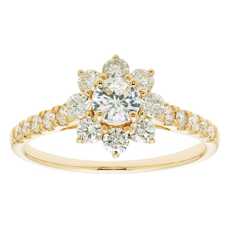 The Regal Collection 14k Gold 1 Carat T.W. IGL Certified Diamond Ring, Wome