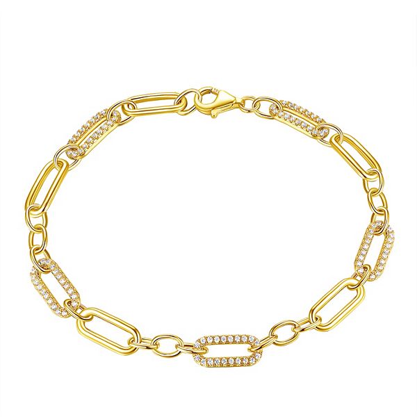 【Sporty & Rich】Logo Chain Link Bracelet Gold Sporty & Rich SR Tennis Bracelet | Gold | FARFETCH JO