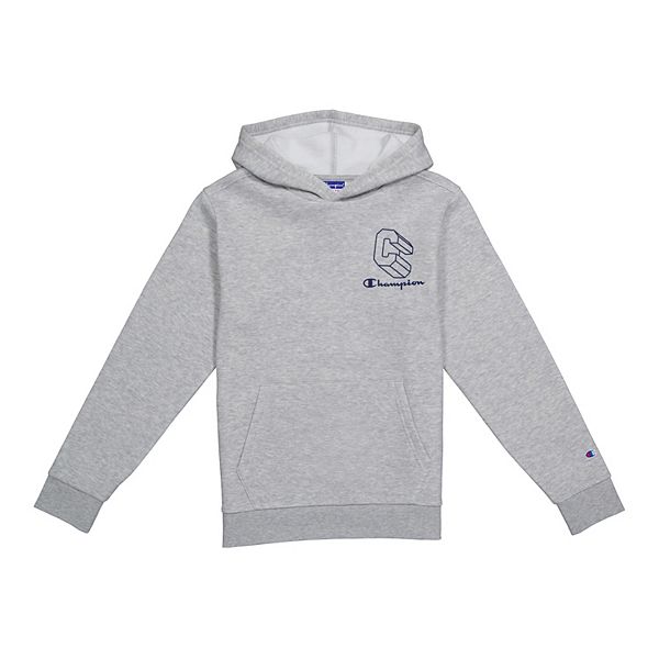 Boys champion white hoodie hot sale