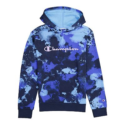 Boys 8 20 Champion Camo Hooded Sweatshirt