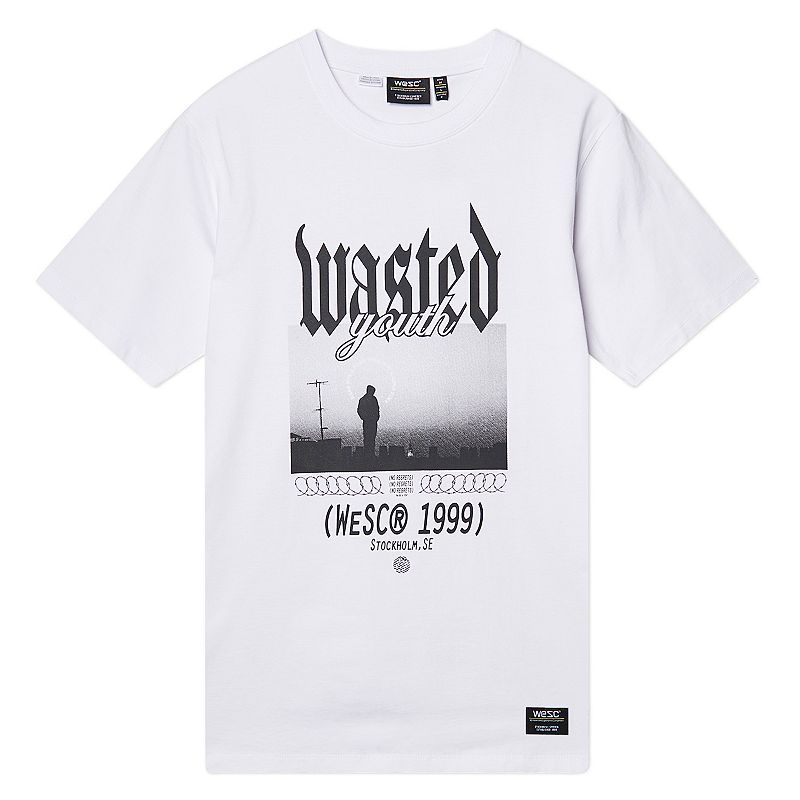 Mens Max Wasted Youth Goth Tee, Size: Small, White