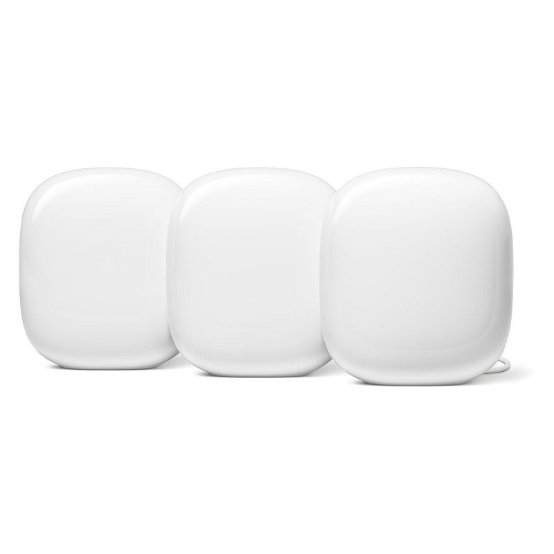 Google Nest Wifi Pro 6e AXE5400 Wireless Router 3-Pack, White