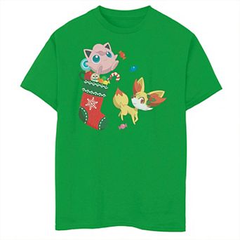 Boys 8-20 Pokemon Christmas Jigglypuff Graphic Tee