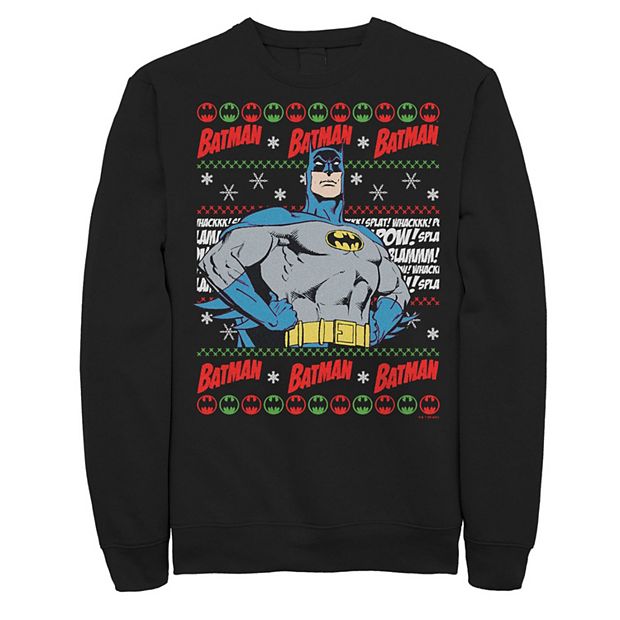 Men s Batman Happy Holidays Ugly Sweater Sweatshirt