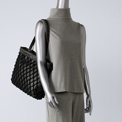 Simply Vera Vera Wang Knotted Drawstring Tote Bag