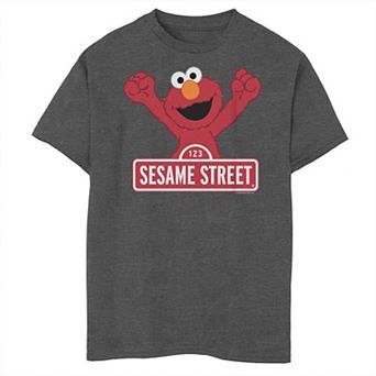 Boys 8-20 Sesame Street Elmo Logo Graphic Tee