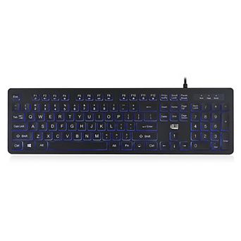 Adesso Large Print Illuminated Desktop Keyboard