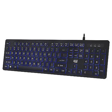 Adesso Large Print Illuminated Desktop Keyboard