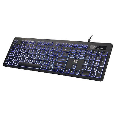 Adesso Large Print Illuminated Desktop Keyboard