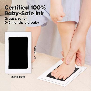 KeaBabies Inkless Baby Hand And Footprint Kit Frame, Mess Free Baby Picture Frame for Newborn