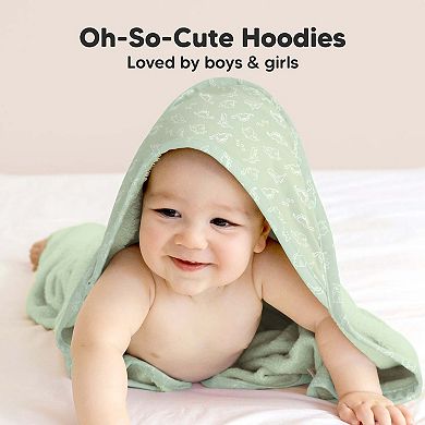 KeaBabies Luxe Baby Hooded Towel, Organic Baby Bath Towel, Hooded Baby Towels for Newborn, Kids