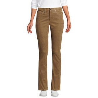 Women's Lands' End Tall Mid Rise Corduroy Pants