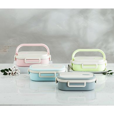 Lille Home Leakproof Stainless Steel Food Container Set of 3, 470ML, 900ML, 1.4L