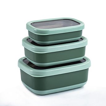 Lille Home Leakproof Stainless Steel Food Container Set of 3, 470ML, 900ML, 1.4L