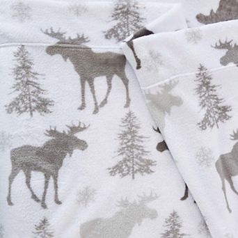 Madelinen Printed Velvet Plush Warm & Cozy Luxurious Fleece Sheet Set