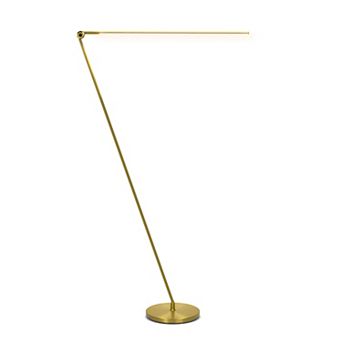 Brightech Libra 54.5" Modern Minimalist LED Floor Lamp in Gold with Adjustable Color Temperature
