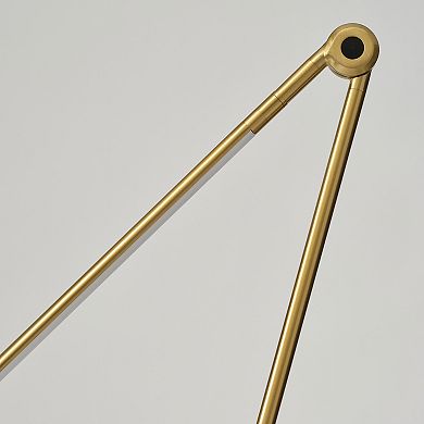 Brightech Libra 54.5" Modern Minimalist LED Floor Lamp in Gold with Adjustable Color Temperature