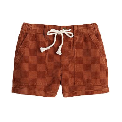 Juniors' SO® High Rise Utility Rope Tie Patch Pocket Shorts