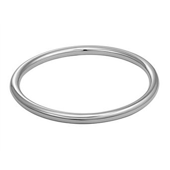 Argento Forte Sterling Silver Polished Slip Bangle Bracelet
