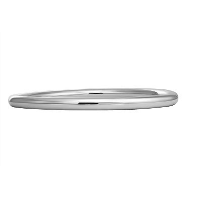 Argento Forte Sterling Silver Polished Slip Bangle Bracelet