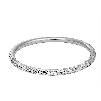 Kohl's sterling silver bangle bracelets discount